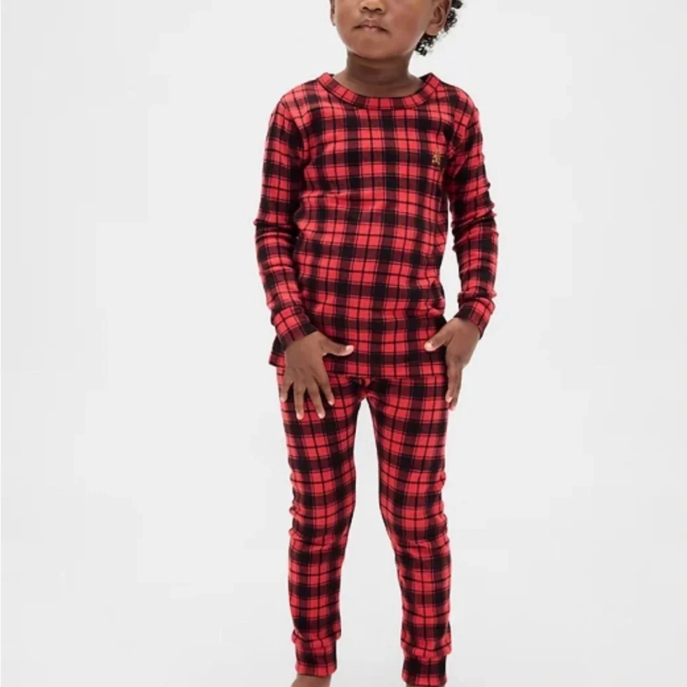 Red Plaid Kids Pajama Set - By Gap. Holiday. Winter. Unisex
